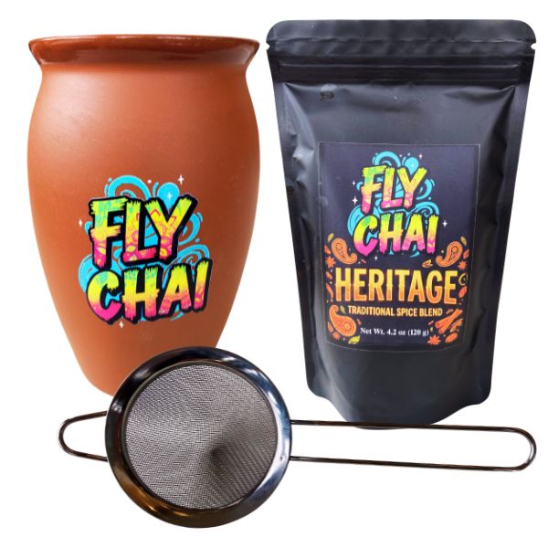 チャイ様　Flying 100ml The Fly Chai Starter Kit | Authentic At-Home Chai Gift Set